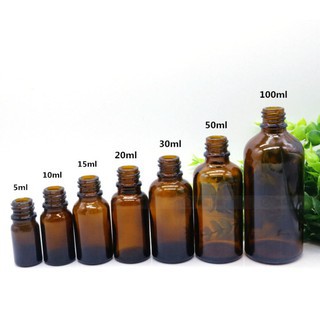 Lọ Đựng Tinh Dầu Nhỏ Giọt Nắp Đen Đầu To Thủy Tinh 20ml/30ml Nắp Đen - Chai Thủy Tinh Nắp Vặn - Lọ Chiết Tinh Dầu