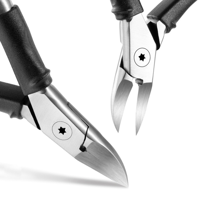 Kìm Cắt Móng Tay / Móng Chân Đầu Cong Chuyên Dụng Cho Làm Móng Cứng