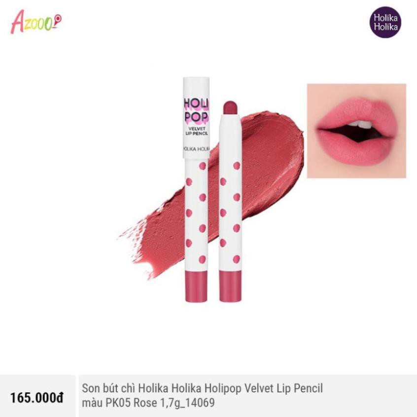 Son bút chì Holika Holika Holipop Velvet Lip Pencil