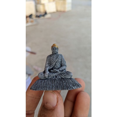 Tượng Phật Thích Ca mini 5cm sám đá hàng sắc nét.phối tiểu cảnh,hồ bán cạn thủy sinh.