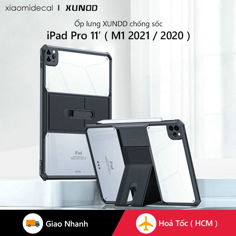 Ốp lưng XUNDD iPad Pro 11' ( M1 2021 / 2020 ) Chống trầy, Chống sốc, Viền TPU, Mặt lưng chân đế