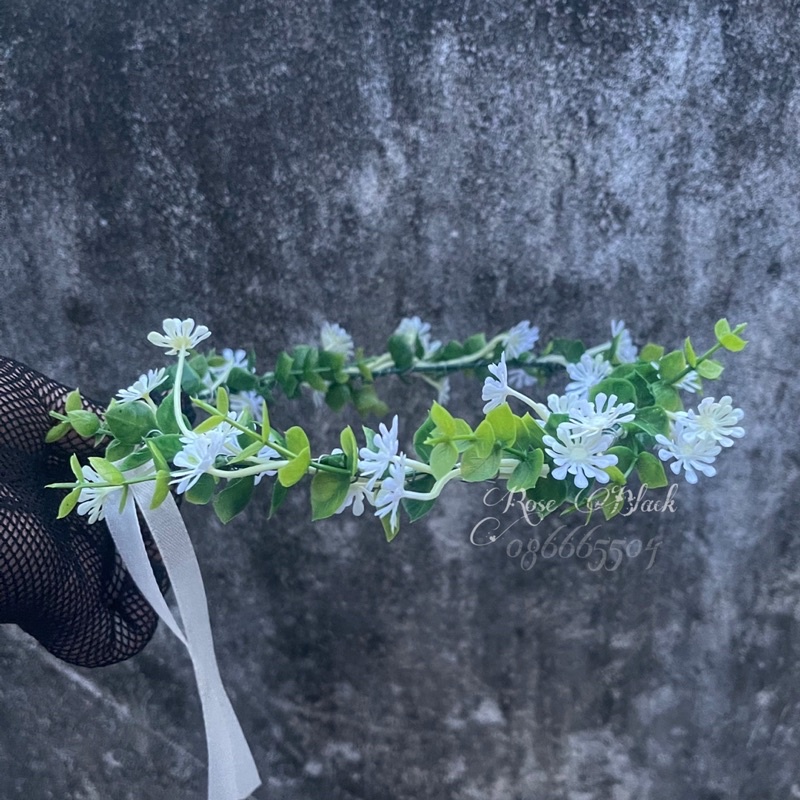 Vòng hoa đội đầu chụp ảnh kỉ yếu lá phối baby ma  FY-993