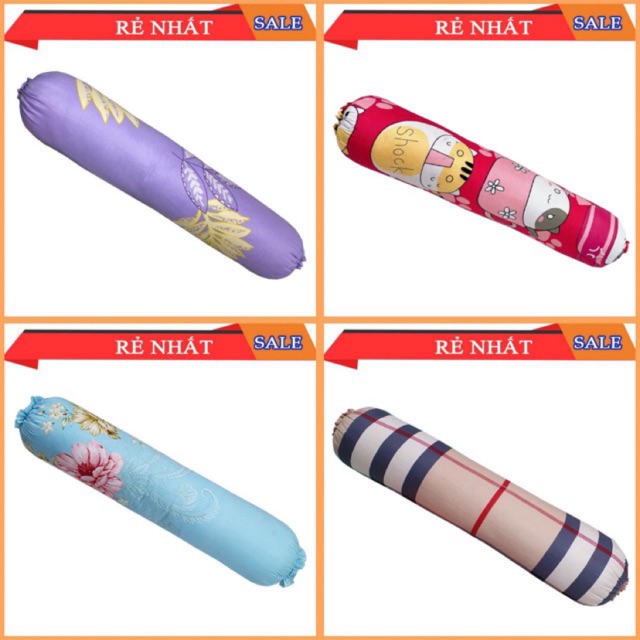 Vỏ gối cotton FREESHIP Vỏ nằm,vỏ ôm cotton đủ màu phù hợp với set chăn ga