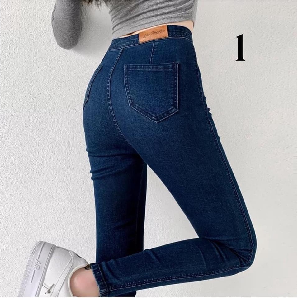QUẦN JEAN SKINNY CẠP CAO (có sẵn màu đen sz S)