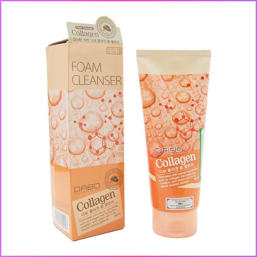 Sữa rửa mặt Dabo Collagen Cao cấp Hàn Quốc 180ml