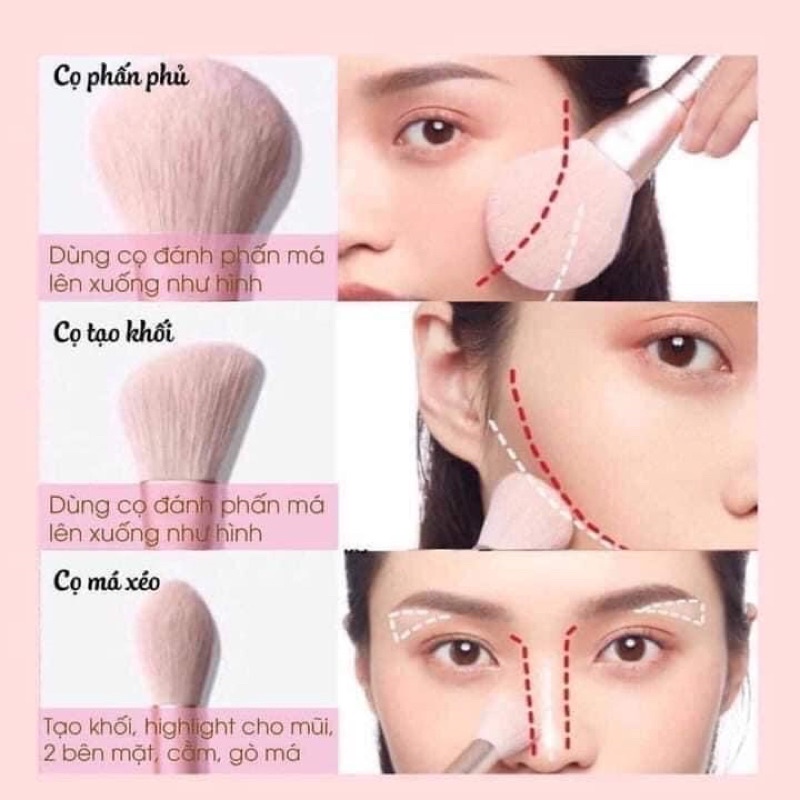 🎁 Bộ Cọ trang điểm 12 cây mầu đen💋