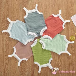 Jumpsuit dệt kim sát nách cho bé gái
