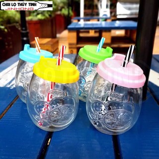 BÌNH THỦY TINH HÌNH QUẢ CAM 300ML