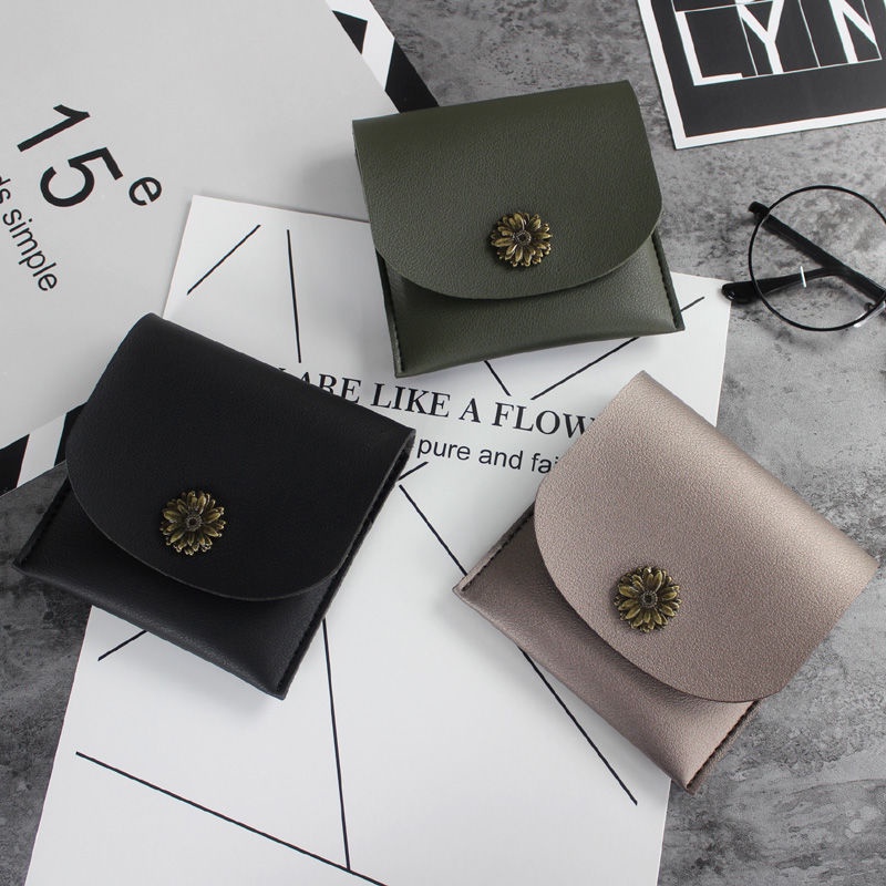 Ví ngắn đơn giản thời trang retro 2021