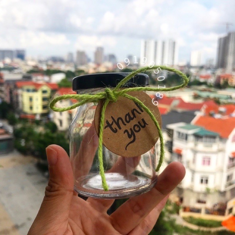 Hũ thuỷ tinh dầy 100ml