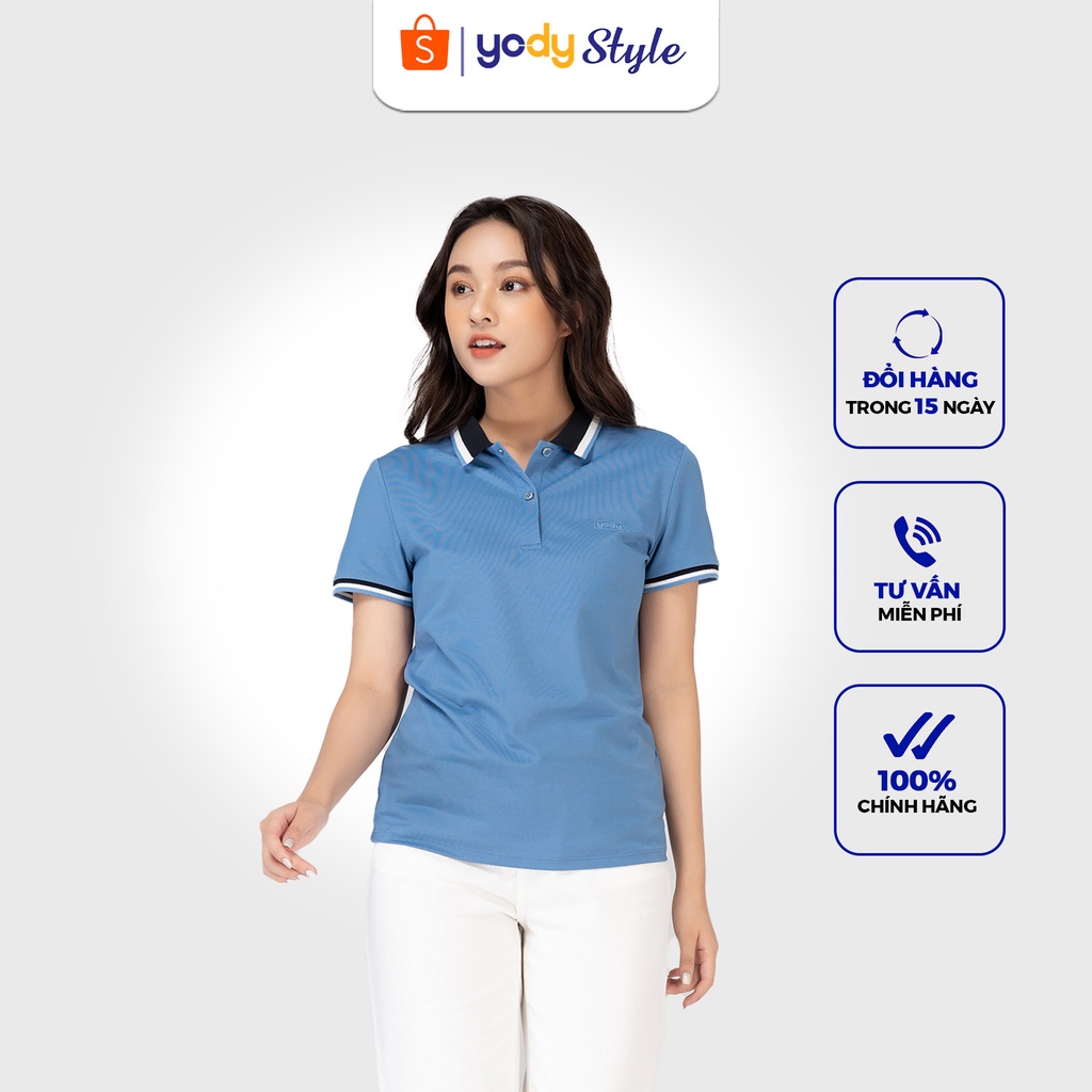 Áo Polo YODY Pique Mắt Chim Phối Kẻ Vô Cùng Cách Điệu Và Tinh Tế APN3704