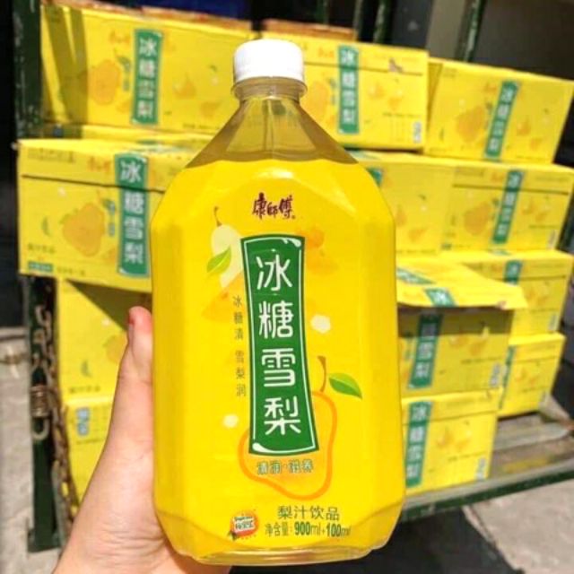 Nước ep Lê đường phèn chai 1000ml nước trái cây tự nhiên thơm ngon nguyên chất