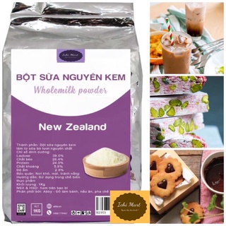 Bột sữa nguyên kem New Zealand 200g, bột sữa pha trà sữa , lành bánh , làm kẹo nougat