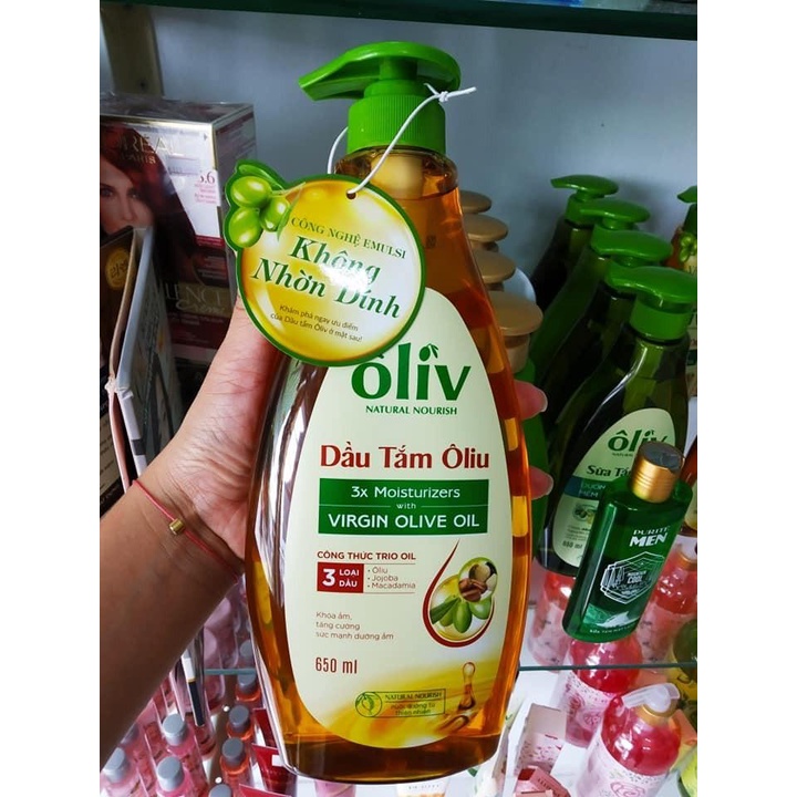 Dầu Tắm Ôliv Virgin Olive Oil Hương Oliu 650mlSữa tắm
