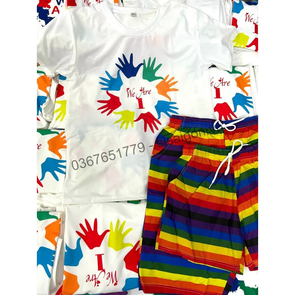 Áo gia đình Family đồng phục gia đình 3/4/5 người áo thun cotton mềm mịn màu trắng mặt thoáng mát không xù lông