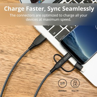 Cáp 3 trong 1 Tronsmart LAC10 1.2m