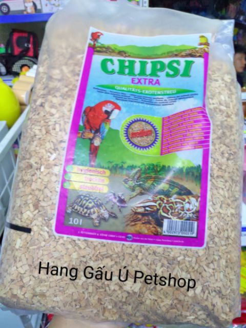 Lót Chuồng Cho Bò Sát Chipsi bao 10L