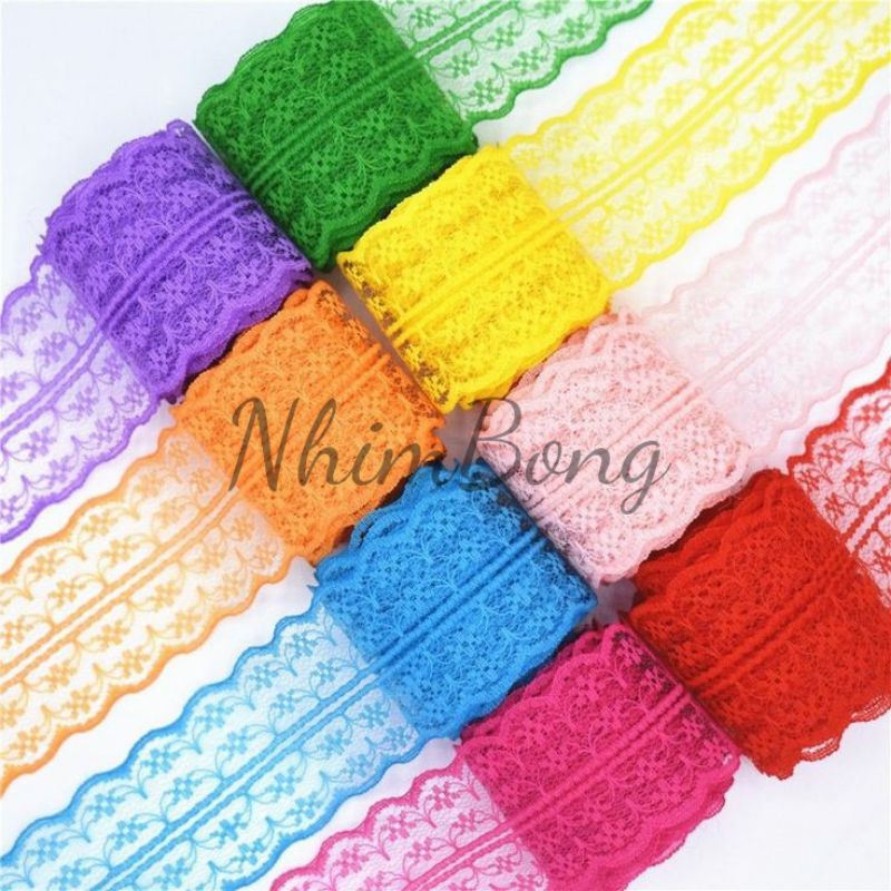 Ruy băng ren mỏng bản 4,5cm