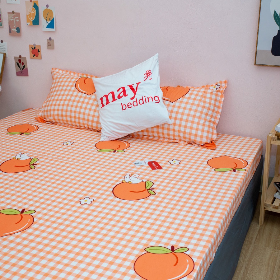 Ga giường bọc đệm May Bedding kèm 2 vỏ gối poly cotton kích thước m6 hoặc m8 nhiều mẫu | BigBuy360 - bigbuy360.vn