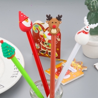 Cute Pen Cartoon Creativity Santa Claus Neutral Pen Christmas Neutral Pen for Kids Gifts Stationery Wholesale