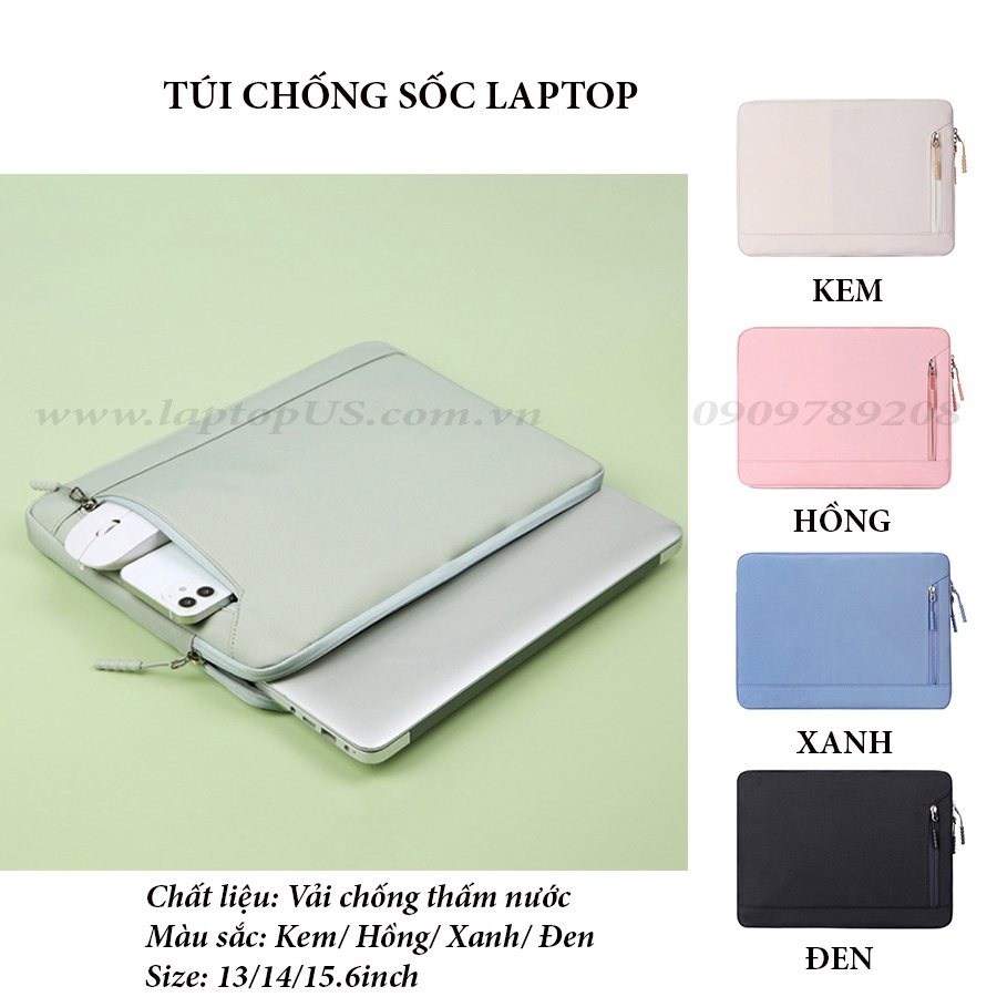 Túi Laptop Macbook Vải Chống Thấm Chống Sốc (M07)