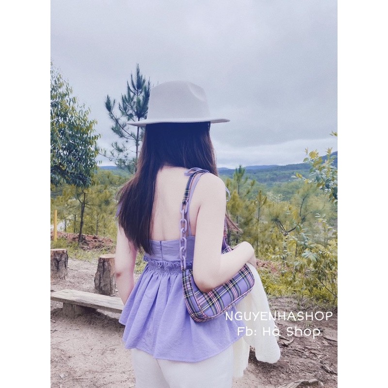 [Mã FATHANG5 giảm 10K đơn 50K] Set Áo Cột Vai Quần Ống Rộng Có Mút Sẵn Hàng Cao Cấp<Hình Thật Sp> | BigBuy360 - bigbuy360.vn