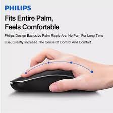 Combo bàn phím và chuột không dây PHILIPS SPT6315 không phát âm thanh khi gõ chống thấm nước - Dùng PC, Laptop, Tivi