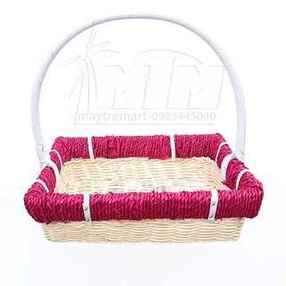 Giỏ mây CN l Giỏ viền hồng l Giỏ gói quà l Giỏ trái cây