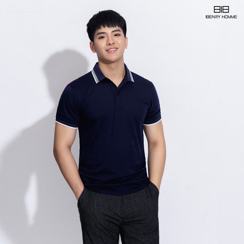 Áo Polo nam cổ bẻ Benry homme, chuẩn form, sang trọng - thanh lịch mã áo 2816NV