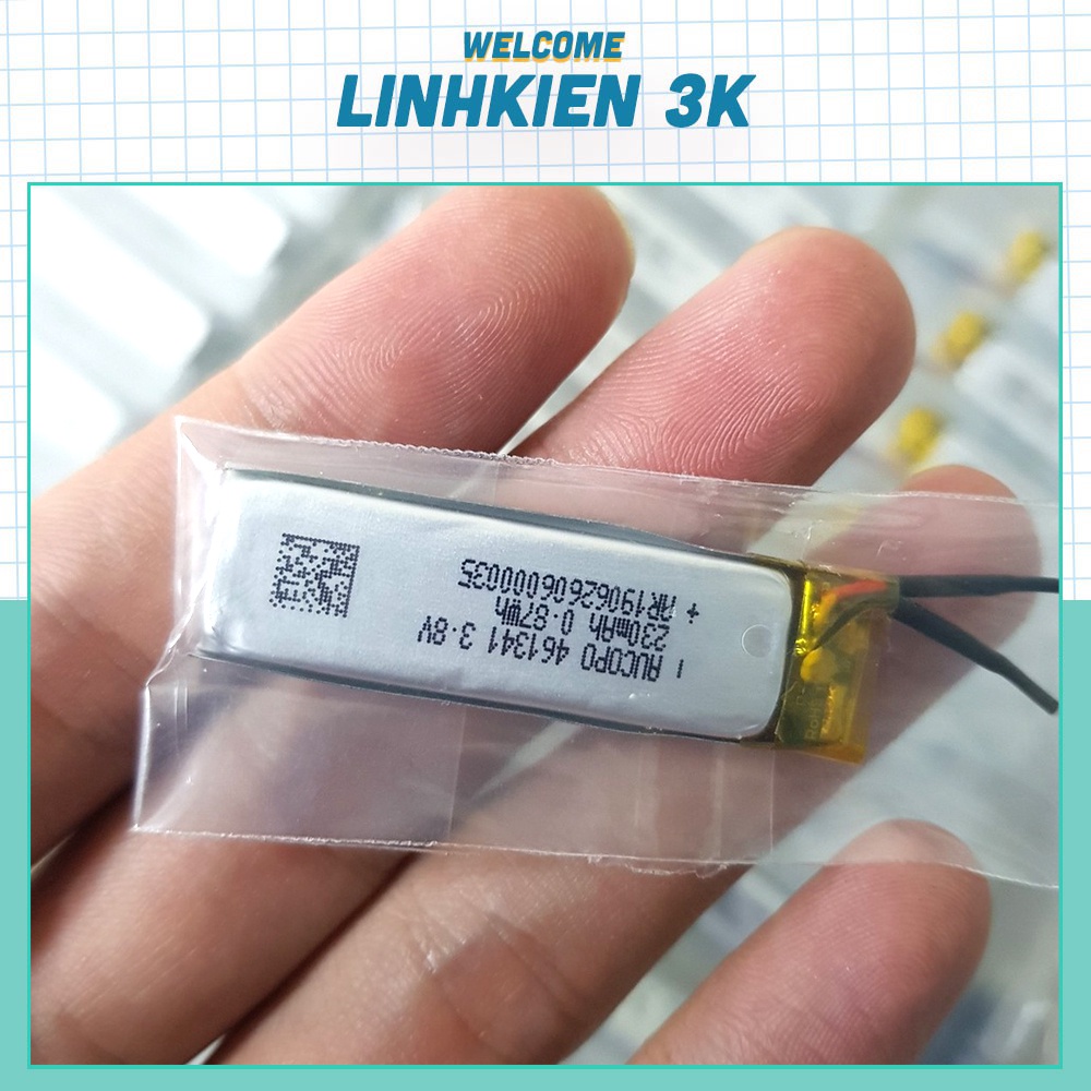 Pin 3.7v 230mAh 41x13x4.6MM 461341Hãng AUCOPO chế đồ DIY
