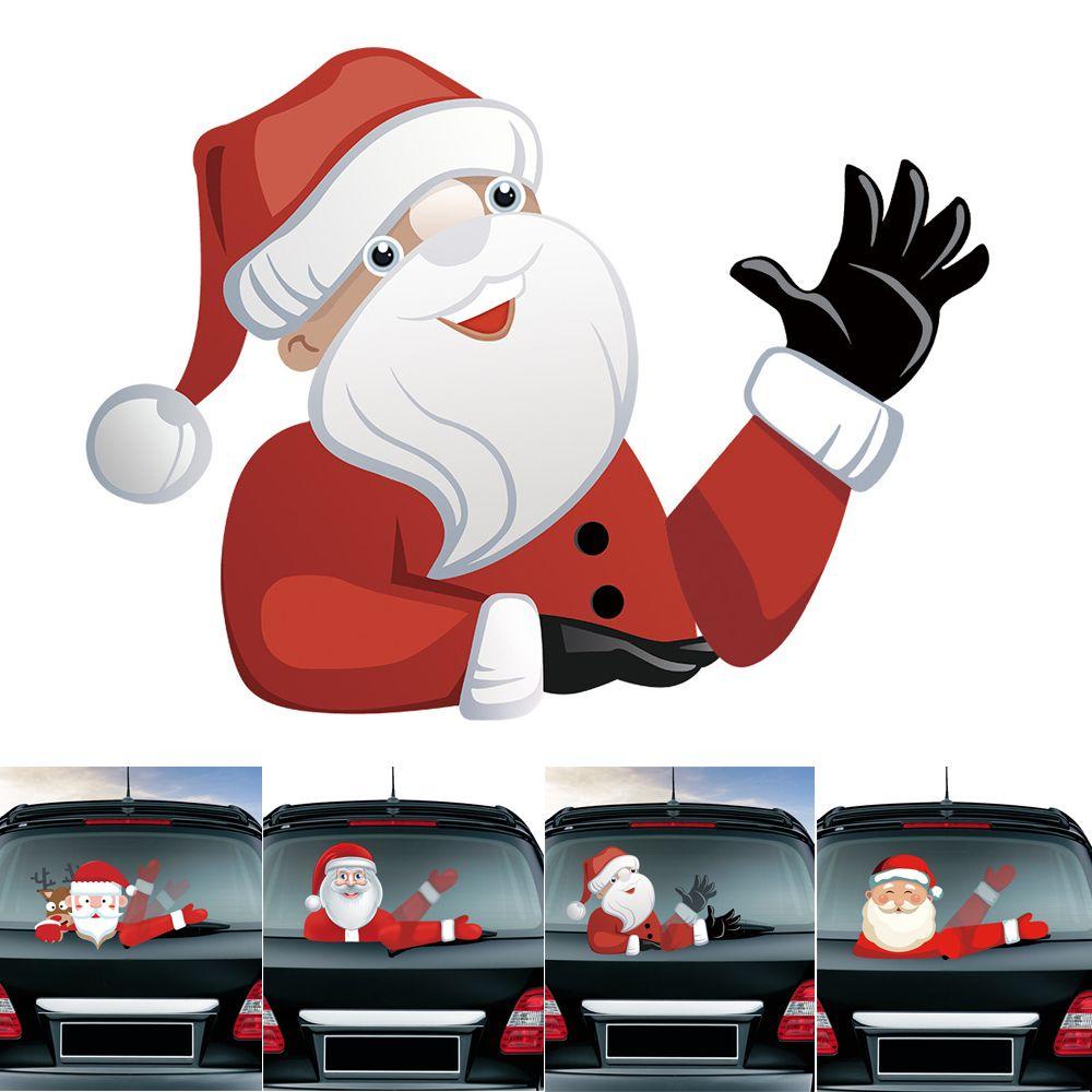 MAG Miếng Dán Trang Trí Cửa Sổ Xe Hơi Bằng PVC Phong Cách Giáng Sinh