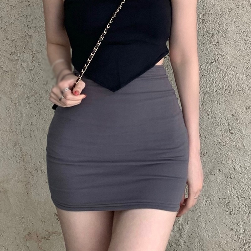 Chân Váy Ngắn Lưng Cao Màu Sắc Thanh Lịch