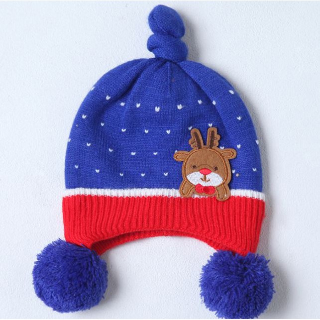 Nón len mềm dày dặn ấm áp xinh xắn cho bé trai và gái