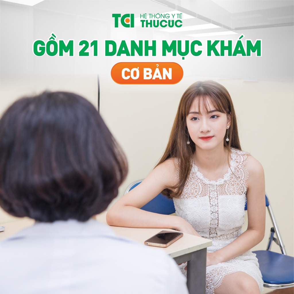 Hà Nội [E-voucher] Gói khám tổng quát tiền hôn nhân cho Nữ đã QHTD - Cơ bản tại Hệ thống Y Tế Thu Cúc - TCI hospital