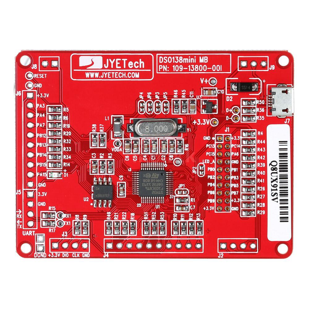 JYE Tech DSO138 Mini Digital Oscilloscope DIY Kit SMD Parts Pre-soldered Electronic Learning Set 1MSa/s 0-200KHz with Tr