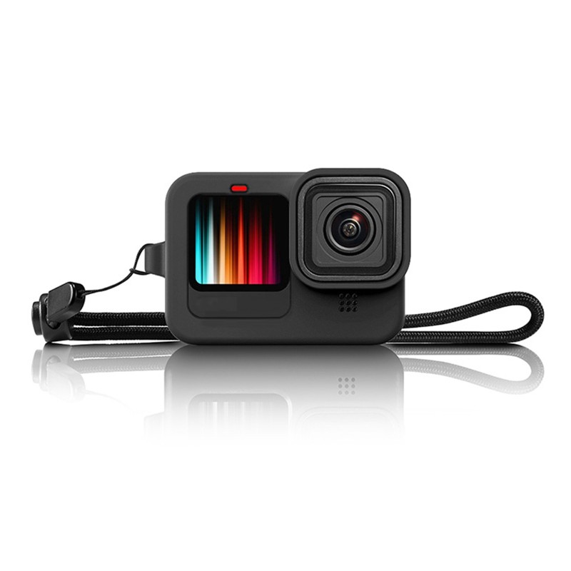 Bộ Vỏ Bảo Vệ Bằng Silicone Với Dây Đeo Cho Gopro Hero 9