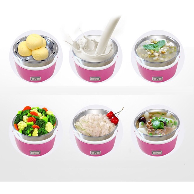 Hộp cơm cắm điện 2 tầng ruột inox - Bảo Hành 03 tháng | BigBuy360 - bigbuy360.vn