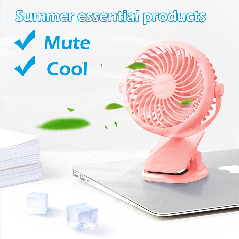 Quạt Mini Cầm Tay Xoay 720 Độ Sạc Pin 2000mah Nhỏ Gọn Tiện Dụng
