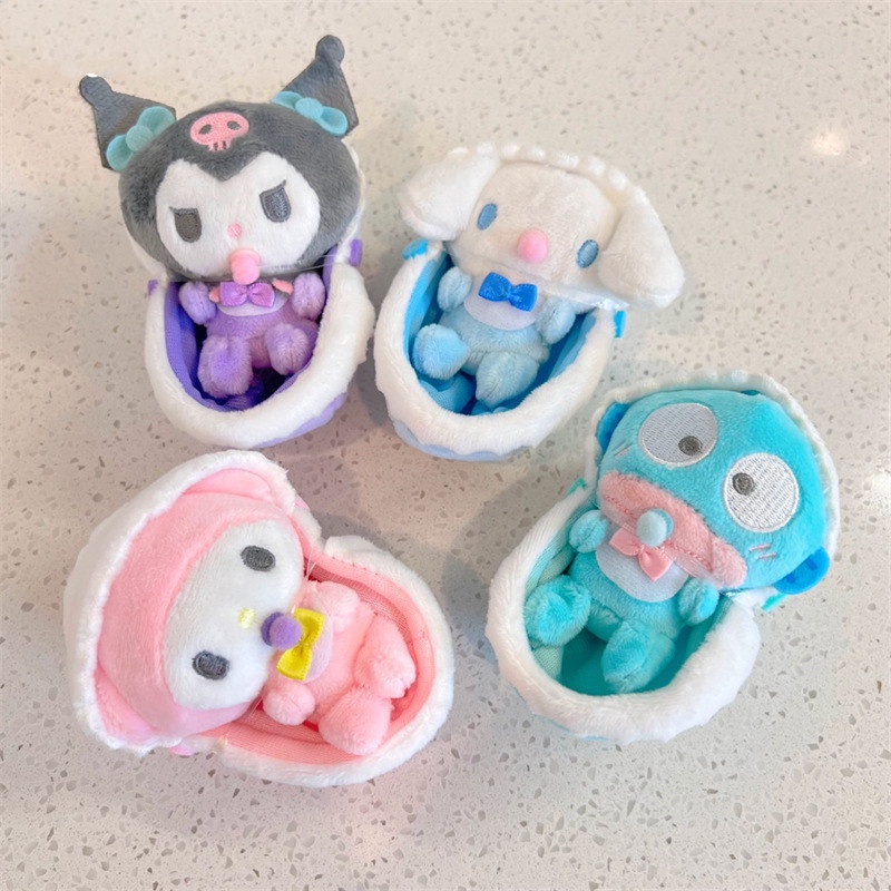 SANRIO Móc Khóa Hình Cinnamoroll My Melody Kuromi Nhồi Bông Dễ Thương