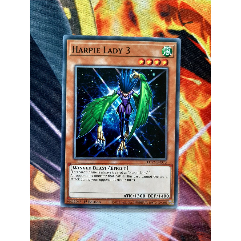 [ ĐỖ LẠC SHOP ] THẺ BÀI YUGIOH - MONSTER - Harpie Lady 3 - LDS2-EN070 - Common 1st Edition