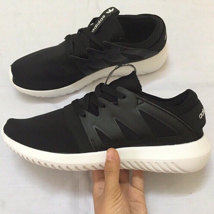 [FREE SHIP] Giày Adidas Tubular Viral trơn màu Đen trắng