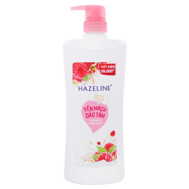 Sữa tắm hazeline yến mach-dâu tằm 900g (896ml)