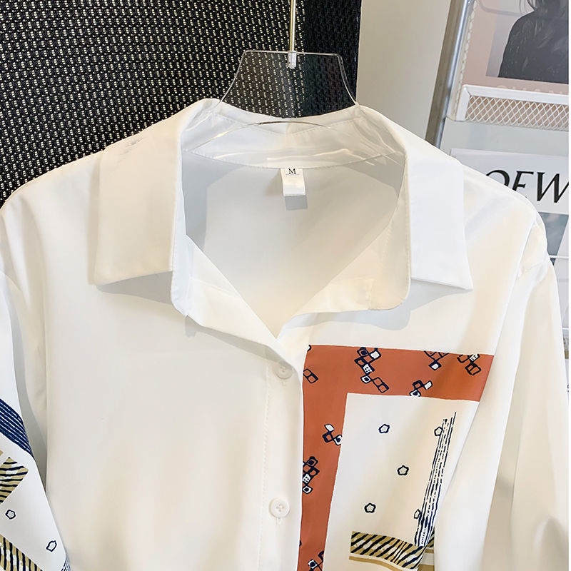 Áo Sơ Mi Tay Dài In Họa Tiết Thời Trang Mùa Thu Cho Nữ