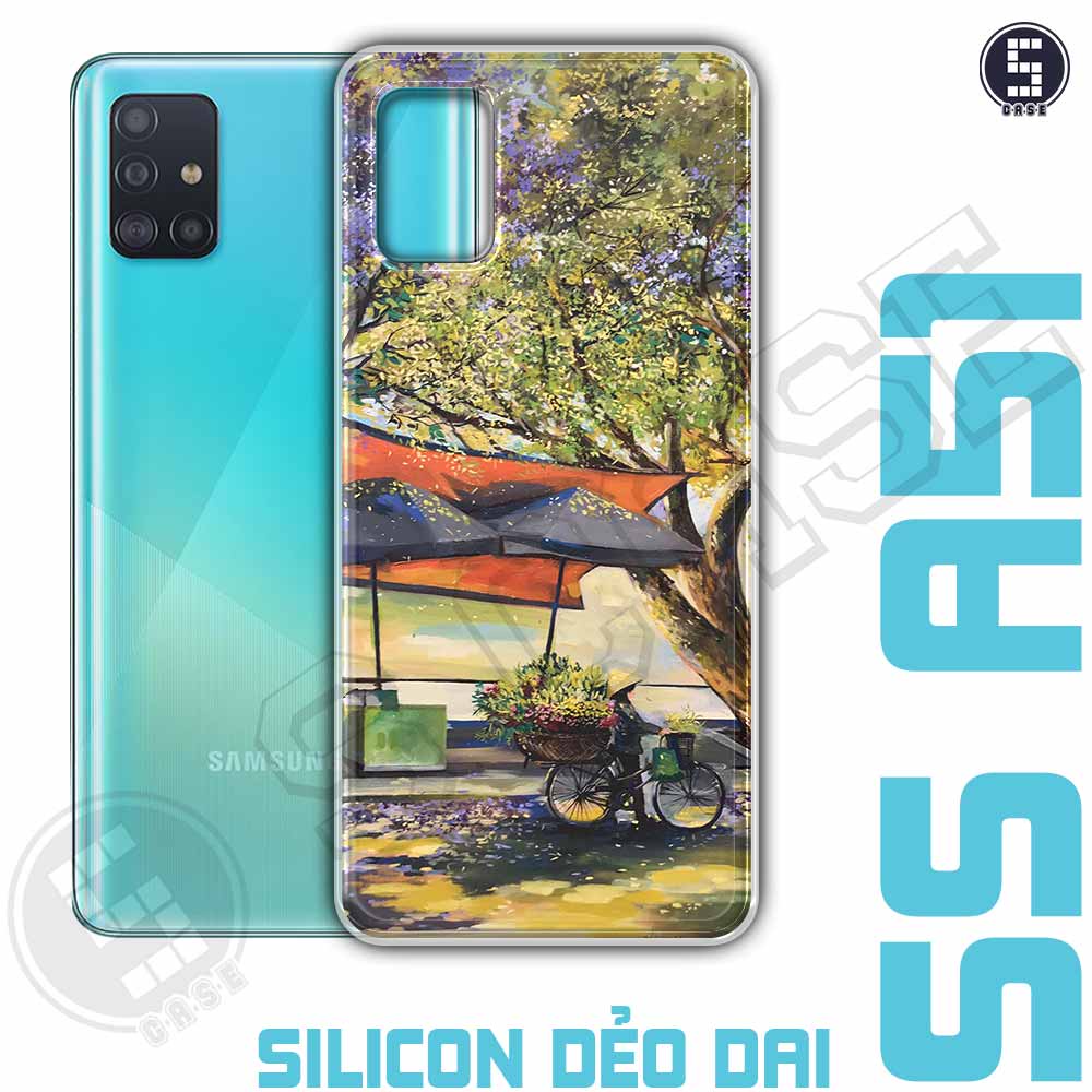 Ốp điện thoại Samsung A51 Dẻo Chống Shock Nhiều Mẫu Tuyển Tập 12 Phố Cổ Sơn Dầu A1513-CL12