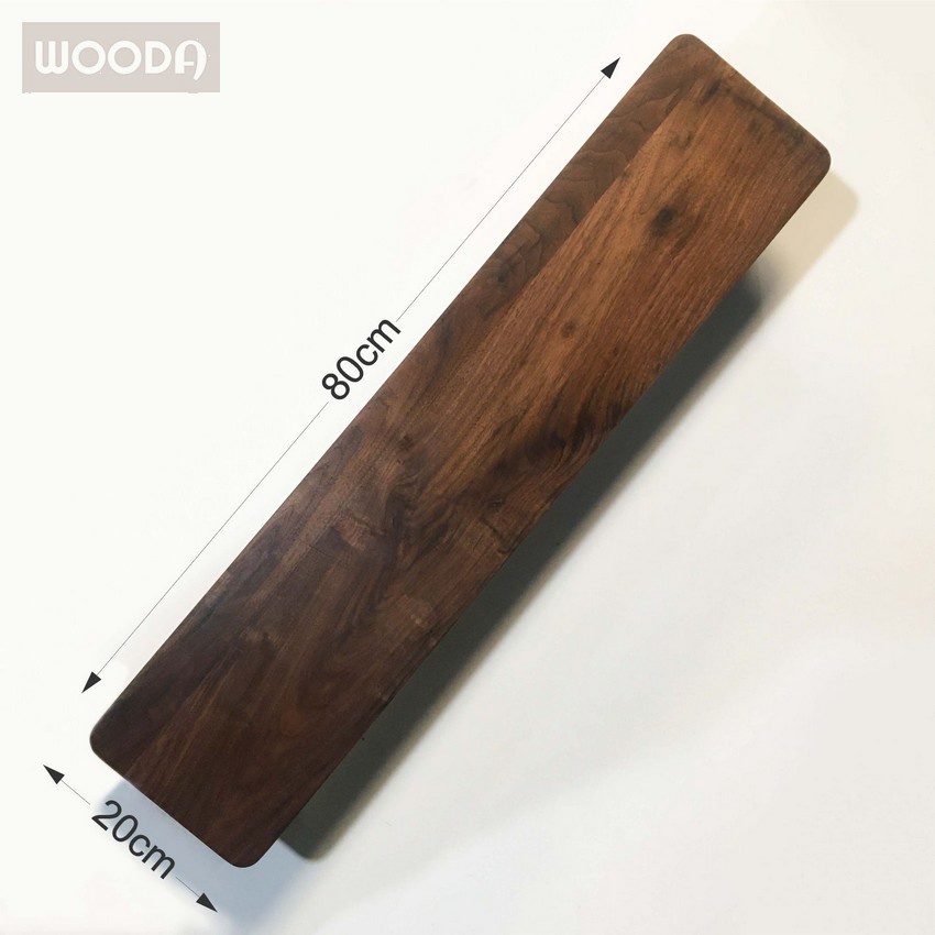 Kệ gỗ Walnut  cao cấp tháo lắp được, giá kê màn hình gỗ tự nhiên dùng cho màn hình máy tính, TV