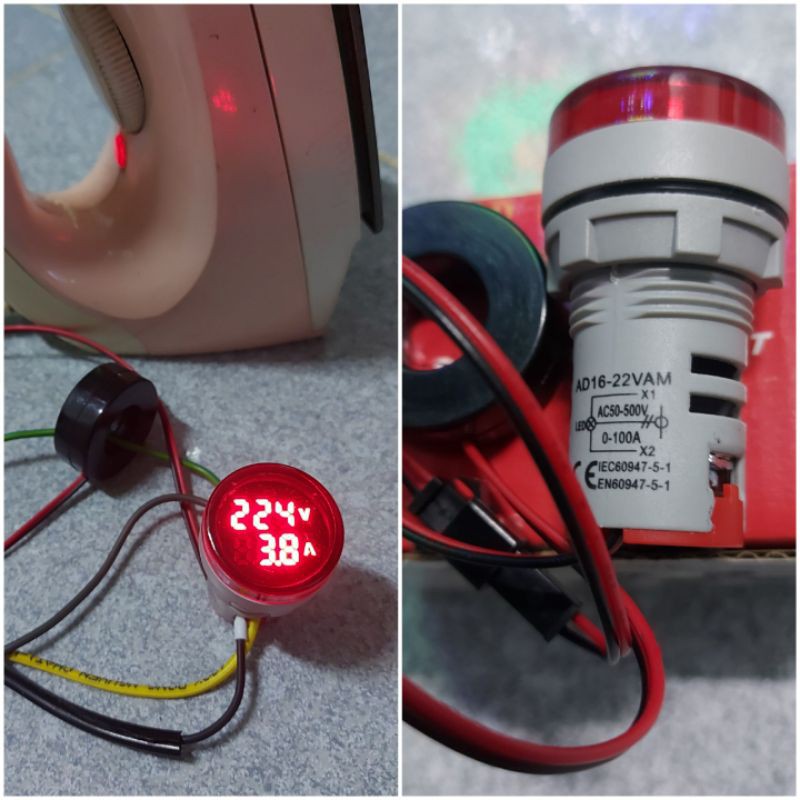 Đồng hồ Led đo Volt và Ampe AC 500V 100A
