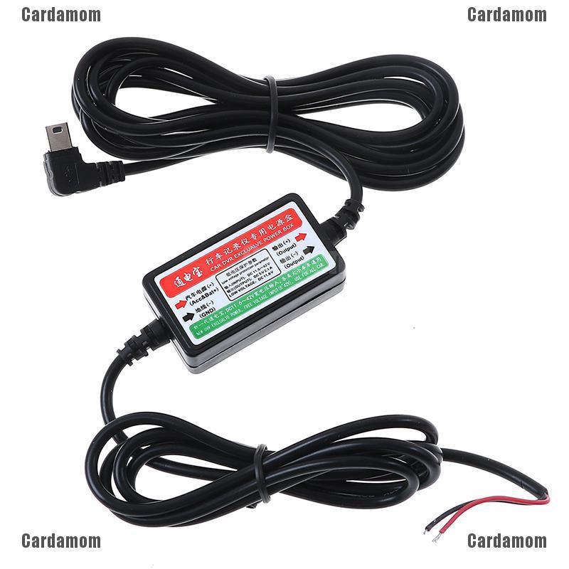 (hàng Mới Về) Bộ Dây Cáp Usb Mini Cho Máy Quay Hành Trình Dvr 12v / 24v Sang 5v Cho Xe Hơi | BigBuy360 - bigbuy360.vn