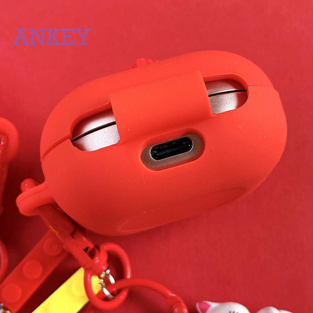 Samsung Galaxy Buds Live / Buds Pro / Buds2 Vỏ bảo vệ hộp sạc tai nghe bluetooth mềm có móc treo dành cho