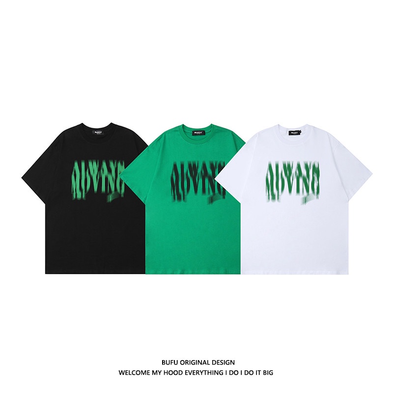 Áo Thun Tay Ngắn Dáng Rộng In Chữ Phong Cách Hip Hop Hàn Quốc Thời Trang Cho Nam
