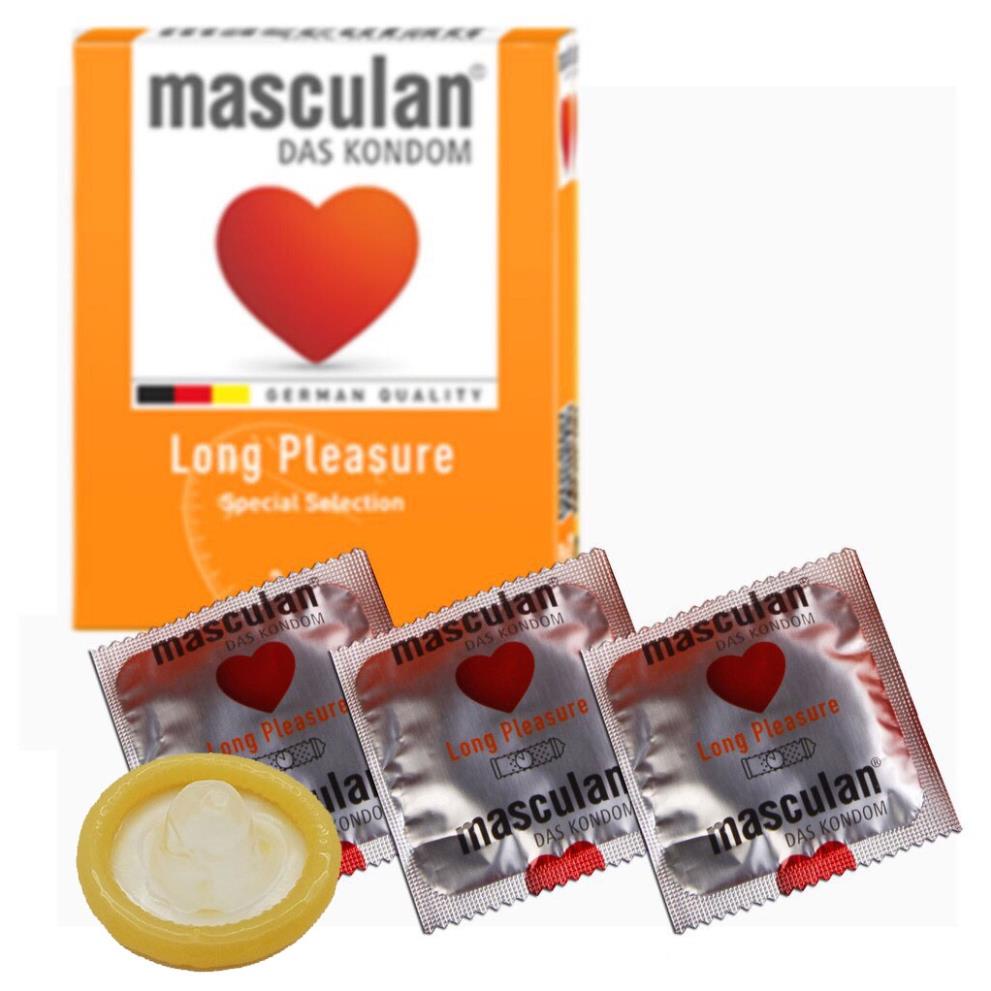 Bao Cao Su MASCULAN Long Pleasure 5 in 1 Siêu Chất của Đức–Gân Gai Kéo Dài Thời Gian
